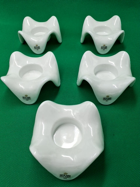 5 stk Holmegaard Singular fyrfadsstager